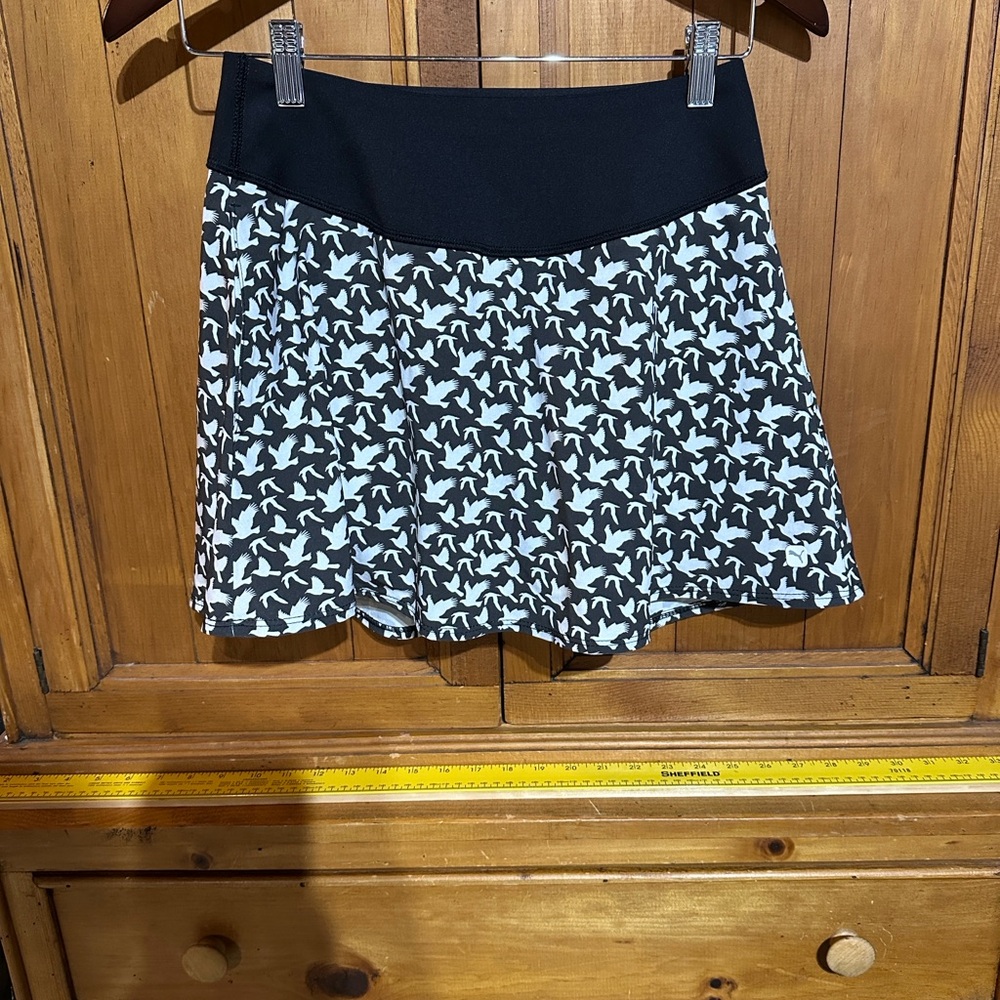 Puma Grey and White Bird Design PowerShape Skort